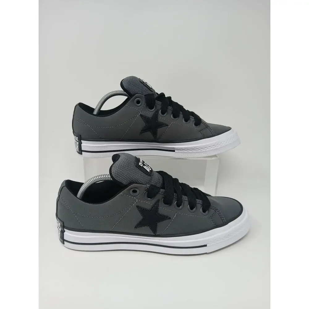 Converse Unisex Star Low Puff Dark Matter Gray Canvas Sneakers Mens 9/Women 10.5 - Picture 2 of 15